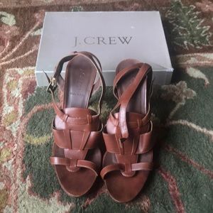 J. Crew leather Menara high-heel sandals size 10